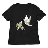 Two Turtle Doves Women's V-Neck Tee