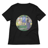Tardis On La Grande Women's V-Neck Tee