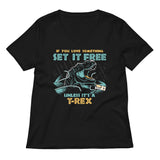 If You Love Something Set It Free Women's V-Neck Tee