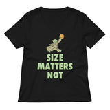 Size Matters Not Women's V-Neck Tee
