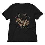 That Girl Is Poison Women's V-Neck Tee