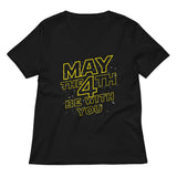 May The 4th Be With You Women's V-Neck Tee