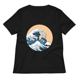 Police Box Wave Women's V-Neck Tee