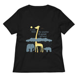 The Weather Is Great Up Here! Women's V-Neck Tee
