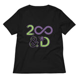 2 Infinity And B On D Women's V-Neck Tee