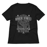 Baker Street Consulting Detective Women's V-Neck Tee