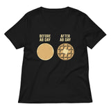 Before Ab Day After Ab Day Women's V-Neck Tee