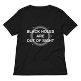 Black Holes Are Out Of Sight Women's V-Neck Tee