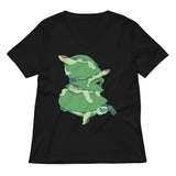 Masked Turtles Women's V-Neck Tee