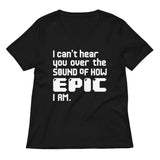 I Can't Hear You Women's V-Neck Tee