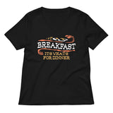 Breakfast, It's What's For Dinner Women's V-Neck Tee