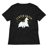 Llater Hater Women's V-Neck Tee