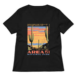 Area 51 National Park Women's V-Neck Tee