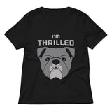 I'm Thrilled Women's V-Neck Tee