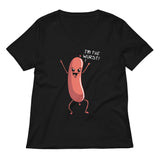 I'm The Wurst Women's V-Neck Tee