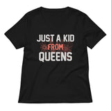 Just A Kid From Queens Women's V-Neck Tee