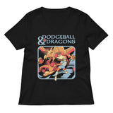 Dodgeball And Dragons Women's V-Neck Tee