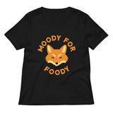 Moody For Foody Women's V-Neck Tee