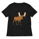 Moosestache Women's V-Neck Tee