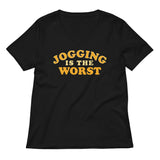 Jogging Is The Worst Women's V-Neck Tee