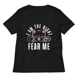 I Am The Night Fear Me Women's V-Neck Tee