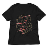 Laser Buns Women's V-Neck Tee