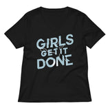 Girls Get It Done Women's V-Neck Tee
