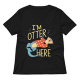 I'm Otter Here Women's V-Neck Tee