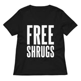 Free Shrugs Women's V-Neck Tee