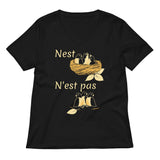Nest N'est Pas Women's V-Neck Tee