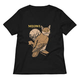Meowl Women's V-Neck Tee