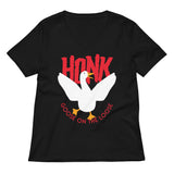 Honk Goose On The Loose Women's V-Neck Tee