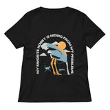 My Favorite Hobby Is Hiding From My Problems Women's V-Neck Tee