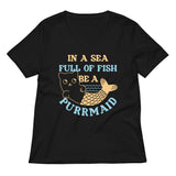 Be A Purrmaid Women's V-Neck Tee