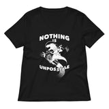 Nothing Is Unpossible Women's V-Neck Tee