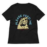 Please Feed Me, Always Hungry Women's V-Neck Tee