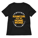 Rancor Ate My Homework Women's V-Neck Tee