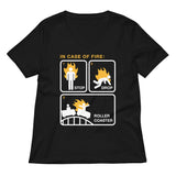 Stop Drop Roller Coaster Women's V-Neck Tee