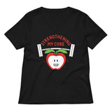 Strengthening My Core Women's V-Neck Tee