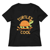 Turtley Cool Women's V-Neck Tee
