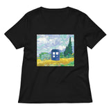 Visiting Van Gogh Women's V-Neck Tee