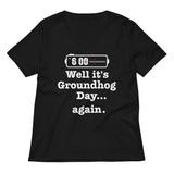 Well It's Groundhog Day Again Women's V-Neck Tee