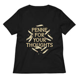 Penne For Your Thoughts Women's V-Neck Tee