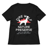 Dire Wolf Nature Preserve Women's V-Neck Tee