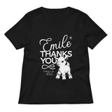Emile Thanks You Women's V-Neck Tee