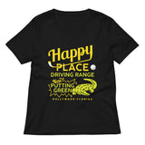 Happy Place Driving Range Women's V-Neck Tee