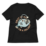 First Of All I'm A Delight Women's V-Neck Tee
