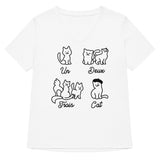 Un Deux Trois Cat Women's V-Neck Tee