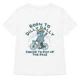 Born To Dilly Dally Forced To Pick Up The Pace Women's V-Neck Tee