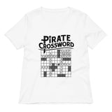Pirate Crossword Women's V-Neck Tee